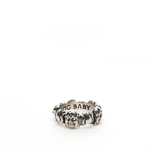 King Baby Studio Buddha & Lotus Infinity Ring Fine Silver .925 Size 10 - Picture 1 of 8