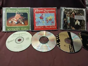 FAIRPORT CONVENTION -Woodworm Years, Jewel in Crown & Meet on Ledge, 4 CD lot - Picture 1 of 2