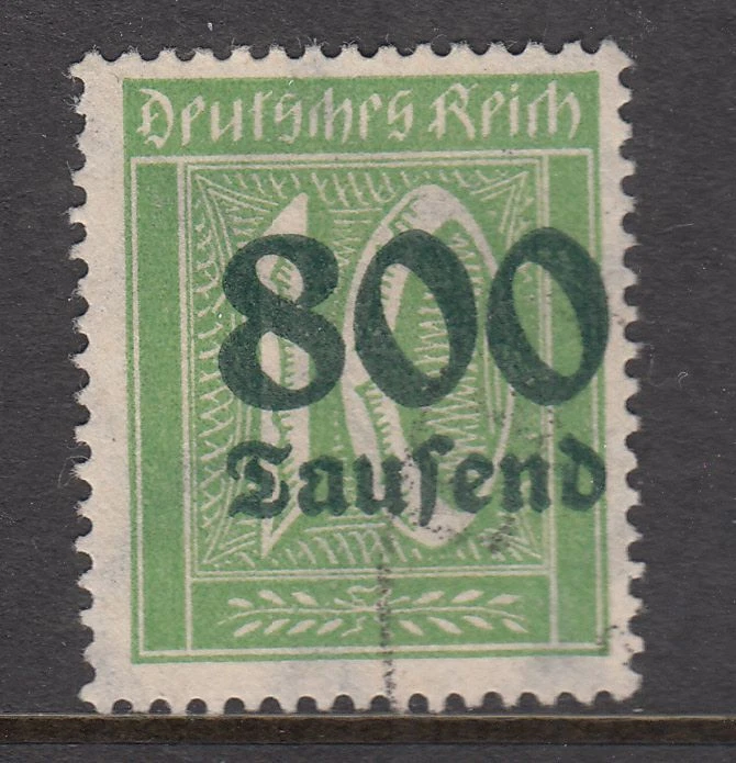 Germany - 800T on 10pf Numerals Issue (Used) 1923 (CV $15) - Image 1 of 1