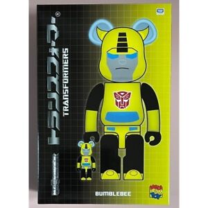 BE@RBRICK TRANSFORMERS BUMBLEBEE 100% & 400% Toy Figure Bearbrick Goods New Box