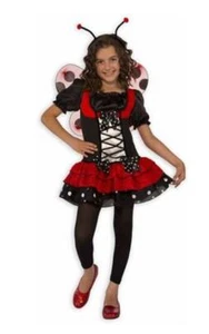 Girls LADYBUG lady bug Halloween Costume Dress Leggings Wings Size Small 4/6 NWT - Picture 1 of 1