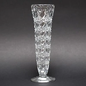 Jarrón Federal Glass Windsor Hobnail Caña 7 7/8" de alto con borde acanalado - Imagen 1 de 9