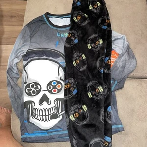 HalloweenBoy's Wonder Nation "Gamer" Sleep Set 2 Pc Multicolor Medium (8) Skull - Picture 1 of 12