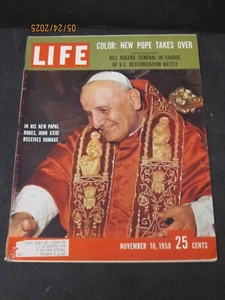 *Life Magazine 1958 November 10 New Pope Takes over November 10 New Pope Takes o - Picture 1 of 2