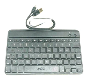 Genuine Zagg Slim Bluetooth Keyboard for Universal-iPad/ Tablet/ iPhone/ Samsung - Picture 1 of 1