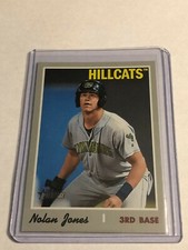 2019 Topps Heritage Minor League Short Print Nolan Jones #209 SP Hillcats