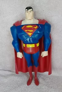 Justice League Mattel 10" Superman Toy DC Comics 2003 Big Action Figure Preown - Picture 1 of 12