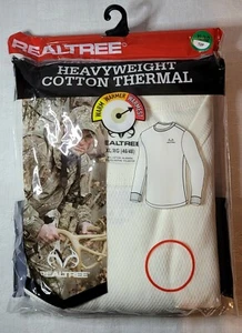 Realtree Men's Cotton Thermal Crew Top*Size XL*Color Naturl*Brand New Sealed* - Picture 1 of 4