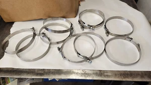 10-pc Wacker Clampco 5000026061 94100-0650 6.5" T-Bolt Pump Hose Band Clamp NEW - Picture 1 of 5