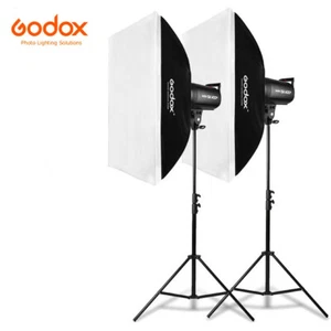 DE Godox SK400II 2.4G Studio Flash Blitz mit 60*90cm Bowens Softbox Stativ Kit - Bild 1 von 13
