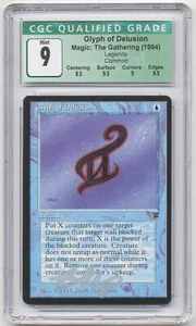 Graded Silver Signed Glyph of Delusion CGC 9 Legends Artist Susan Van Camp MTG! - Picture 1 of 2
