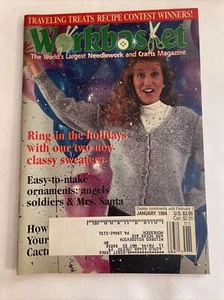 1994 January THE WORKBASKET Magazine, Two New Classy Sweaters (MH107) - Picture 1 of 3
