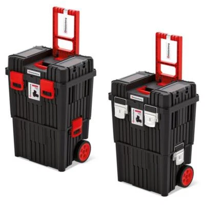 Kistenberg 2 in 1 Werkzeugtrolley Werkstattkoffer Werkzeugkiste Box leer 3 tlg. - Bild 1 von 4