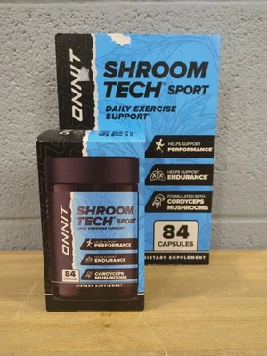 ONNIT Shroom Tech Sport Pre-Entrenamiento Cápsulas Apoyo Energético 84 Ct 09/26 Foto 1 de 4
