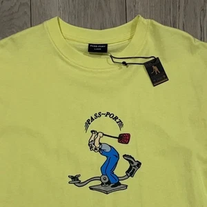 NWT Passport Fly Swatter Yellow T-Shirt Men’s Large - Picture 1 of 6