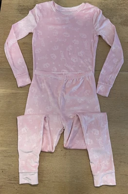 Juicy Couture Juniors Velour Longwear Pajama Set Color  Pink Size 10 - Image 1 of 4