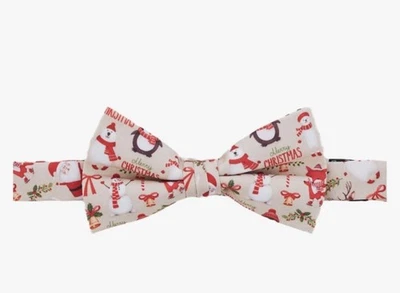 Jacob Alexander Men’s Pre-tied Band Bow Tie, Reign deer Snowman Penguin - Image 1 of 2