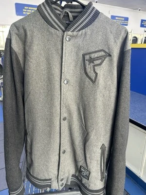 Chaqueta de Lana Universitaria Familiar Bordada Estrellas y Correas Famosas De Colección Rara XL Foto 1 de 4
