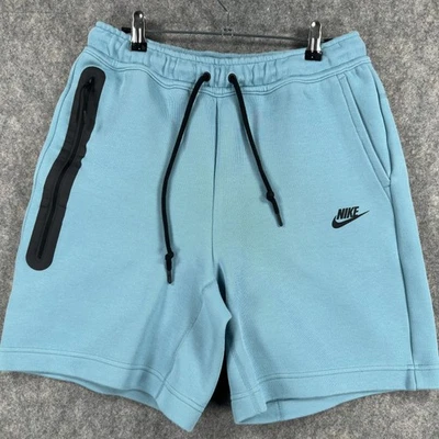 Pantalones Cortos Nike Tech Polar Para Hombre Medianos Azul FB8171-464 Bolsillo con Cremallera Salón Atlético Foto 1 de 4