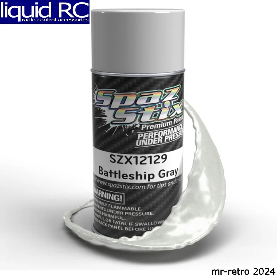 Spaz Stix 12129 Battleship Gray Aerosol Paint 3.5oz Can - Image 1 of 1