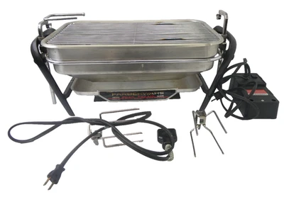 Asador de asador eléctrico Farberware de hogar abierto 444.451-A funcionando incompleto Foto 1 de 4
