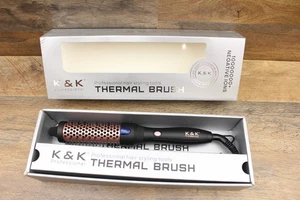 Cepillo térmico K&K cerámica turmalina iónico cepillo caliente 32 mm/1,25 pulgadas - Imagen 1 de 1