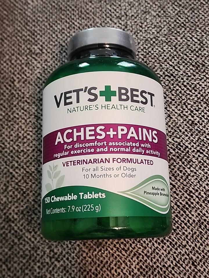 Vet's Best Alivio de Dolores y Dolores para Todos los Tamaños de Perros 150 Comprimidos Masticables Foto 1 de 1