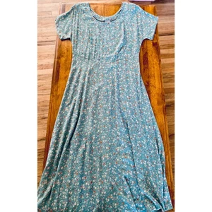 Rabbit Rabbit Designs Floral Midi Dress Women's Size 12 Cottagecore EUC - Picture 1 of 11