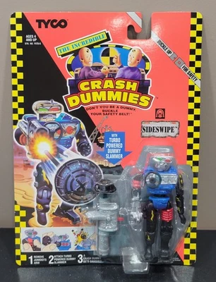 Tyco The Incredible Crash Dummies Sideswipe Action Figure 1992 In Original Pack - Image 1 of 4
