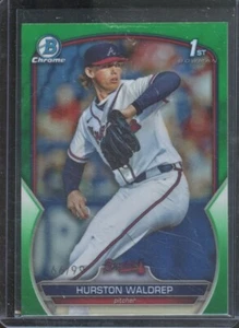 2023 Bowman Draft Chrome HURSTON WALDREP #BDC-114 1st Green /99 Braves - Picture 1 of 2