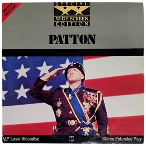 Patton Laserdisc LD Laser 2 Disc George C Scott War Wide Screen Military LD Film - Picture 1 of 10