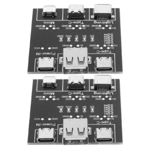 2Pcs USB Cable Tester Convenient Cable Testing Board Portable USB Cable Testing - Afbeelding 1 van 12