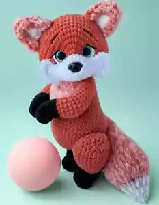 Fox Crochet Pattern PDF, Amigurumi Fox DIY, Easy Digital Download - Picture 1 of 4