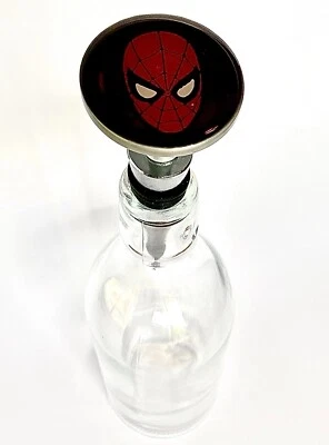 Tapón de botella de vino cromado Marvel Comics Spiderman Comic Con regalo Spiderman NUEVO Foto 1 de 4