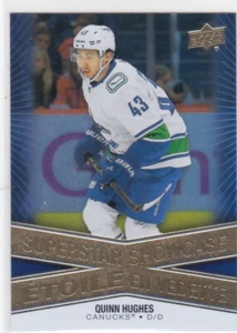2023/24 TIM HORTONS..QUINN HUGHES..SUPERSTAR SHOWCASE..CANUCKS.COMBINED SHIP - Picture 1 of 1