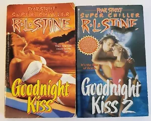 RL Stine Goodnight Kiss 1 & 2 Fear Street Super Chiller Horror - 1st PRINTINGS - Picture 1 of 5