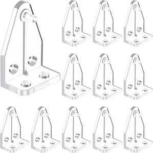 12 Pieces 1 Inch Hold Down Brackets Clear Plastic Hooks Blind Holder Replacement - Picture 1 of 7