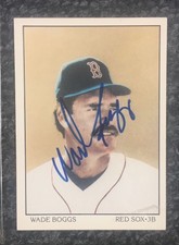 Wade Boggs Red Sox 1990's Score Signed Card Auto JSA
