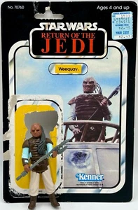 1983 Kenner Star Wars ROTJ Weequay Complete Figure w Cardback - Picture 1 of 10