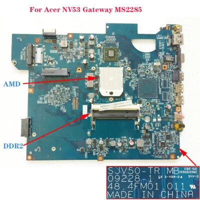 MBWGH01001 For Acer NV53 Gateway MS2285 Motherboard 48.4FM01.001 55.4FM01.021 - Image 1 of 3