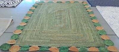 Alfombra verde/natural 9'-0" x 12'-0" defecto, precio reducido 1172772795 CAP201Y-9 Foto 1 de 4