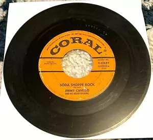 Jimmy Cavello: Soda Shoppe Rock/That's the Groovy Thing 45 Coral Rockabilly HÖREN - Bild 1 von 2