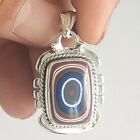 Fordite Chatoyant ,Detroit Agate Gemstone 925 Sterling Silver Handmade Jewelry 
