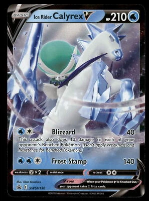 Ice Rider Calyrex V NM SWSH130 SWSH: Sword & Shield Promo Cards Pokemon Card - Image 1 of 2