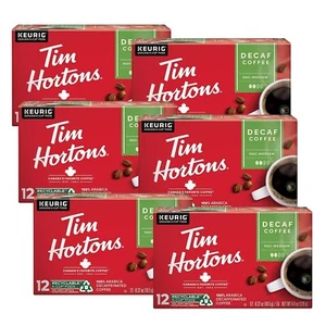 MEJOR ANTES 5/25 Tim Hortons DECAF Original Mezcla Regular Café K Tazas 60 CUENTAS - Imagen 1 de 5