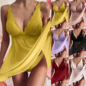 Sexy Ladies ️ Women Lingerie Babydoll Underwear Nightwear Nightdress Pajamas - Picture 1 of 26