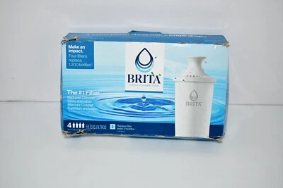 Brita Standard Water Filter for Pitchers and Dispensers, BPA-Free, 4 Count, NWT - Image 1 of 4