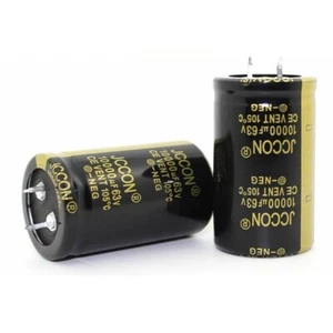 2pcs 63v 10000uf JCCON BlackGolden Audio Amplifier Filter capacitor 30mmX50mm - Picture 1 of 5