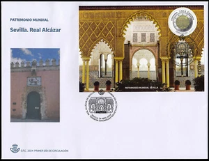 España Spain 5741 2024 Patrimonio mundial Sevilla Real Alcázar SPD Sobre Prime - Imagen 1 de 1