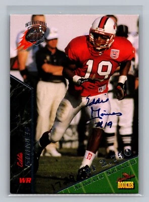 Eddie Goines 1995 Signature Rookies AUTO INTERNATIONAL #32 Football Card /2750 - Image 1 of 2